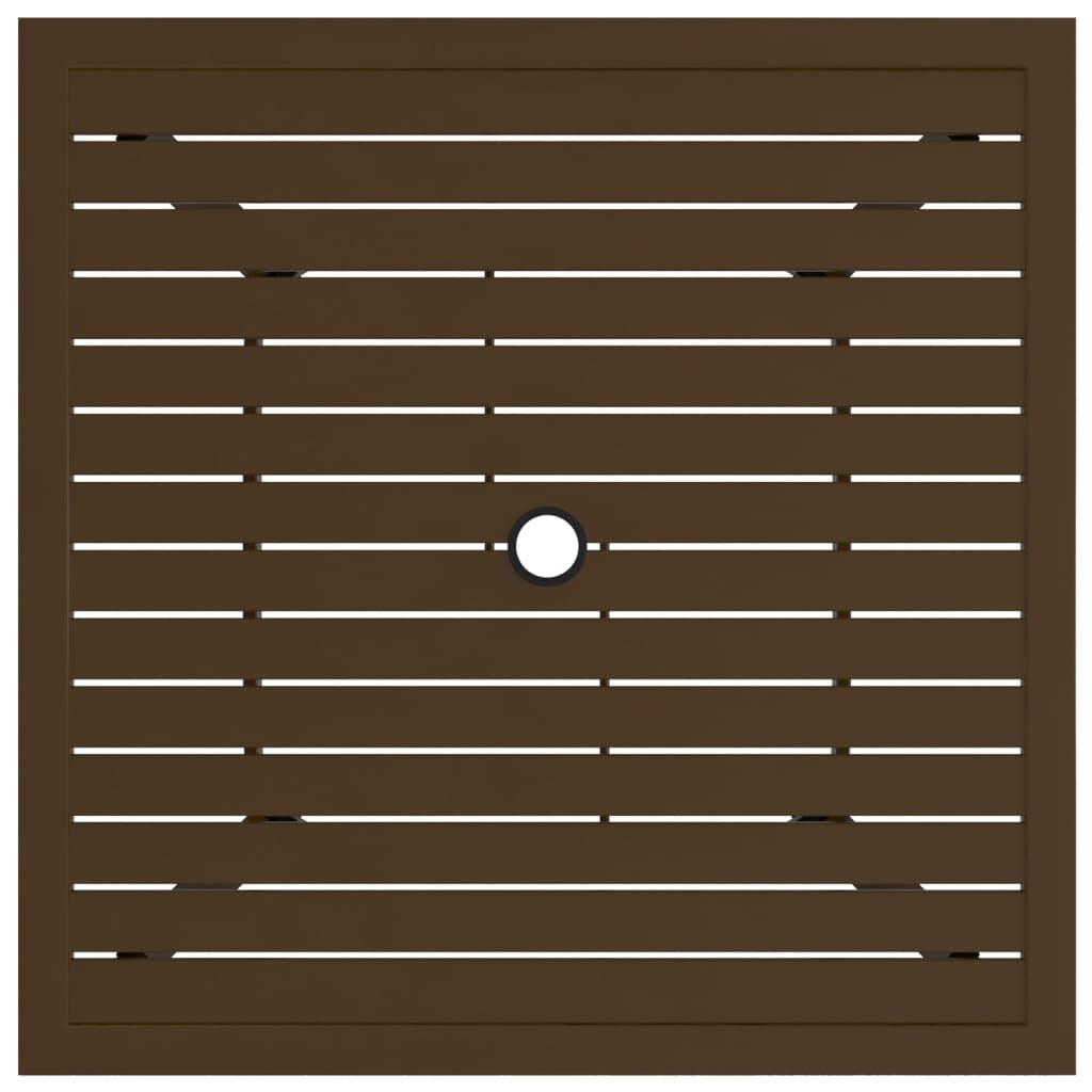 Vrtni stol 81,5x81,5x72 cm čelik - smeđi, 81,5x81,5x72 cm, 1 - number 3.