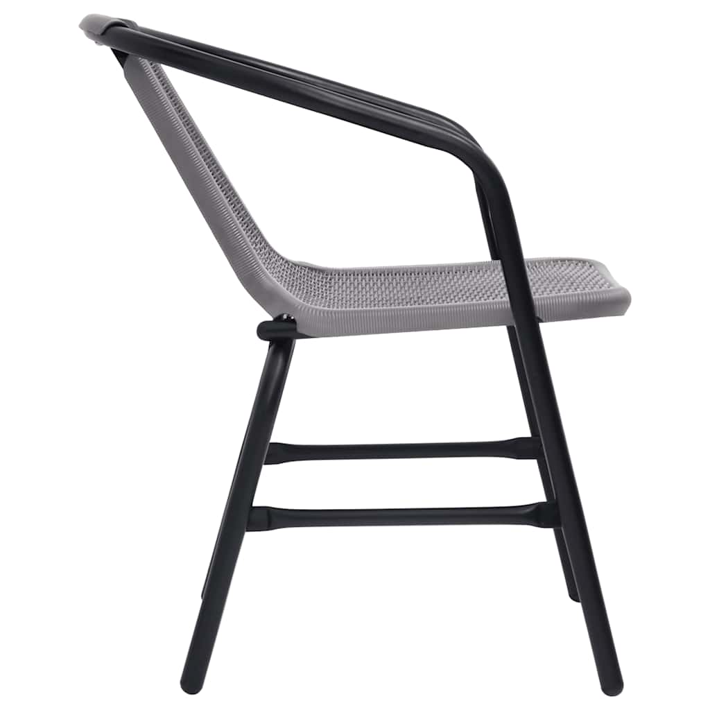 Vrtne stolice 2 kom. 110 kg plastični ratan i čelik - number 4.