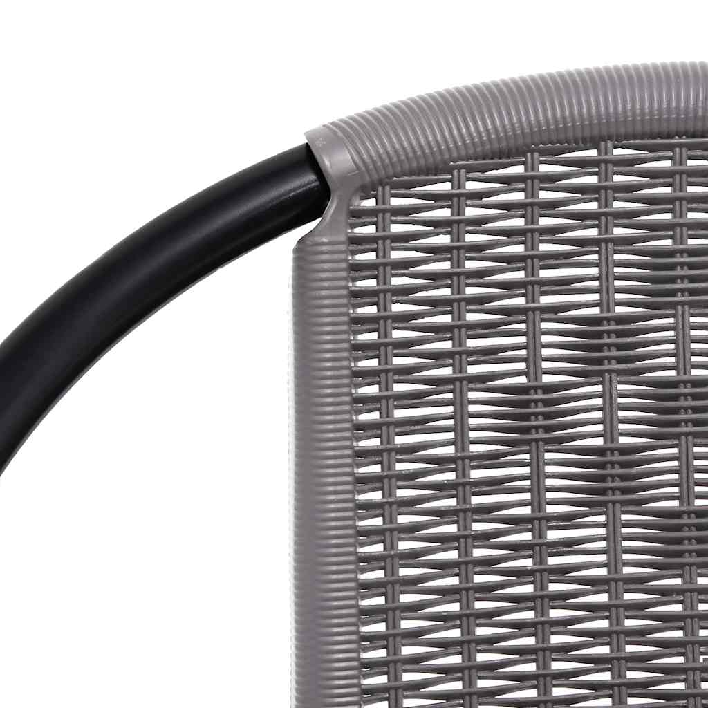 Vrtne stolice 2 kom. 110 kg plastični ratan i čelik - number 6.