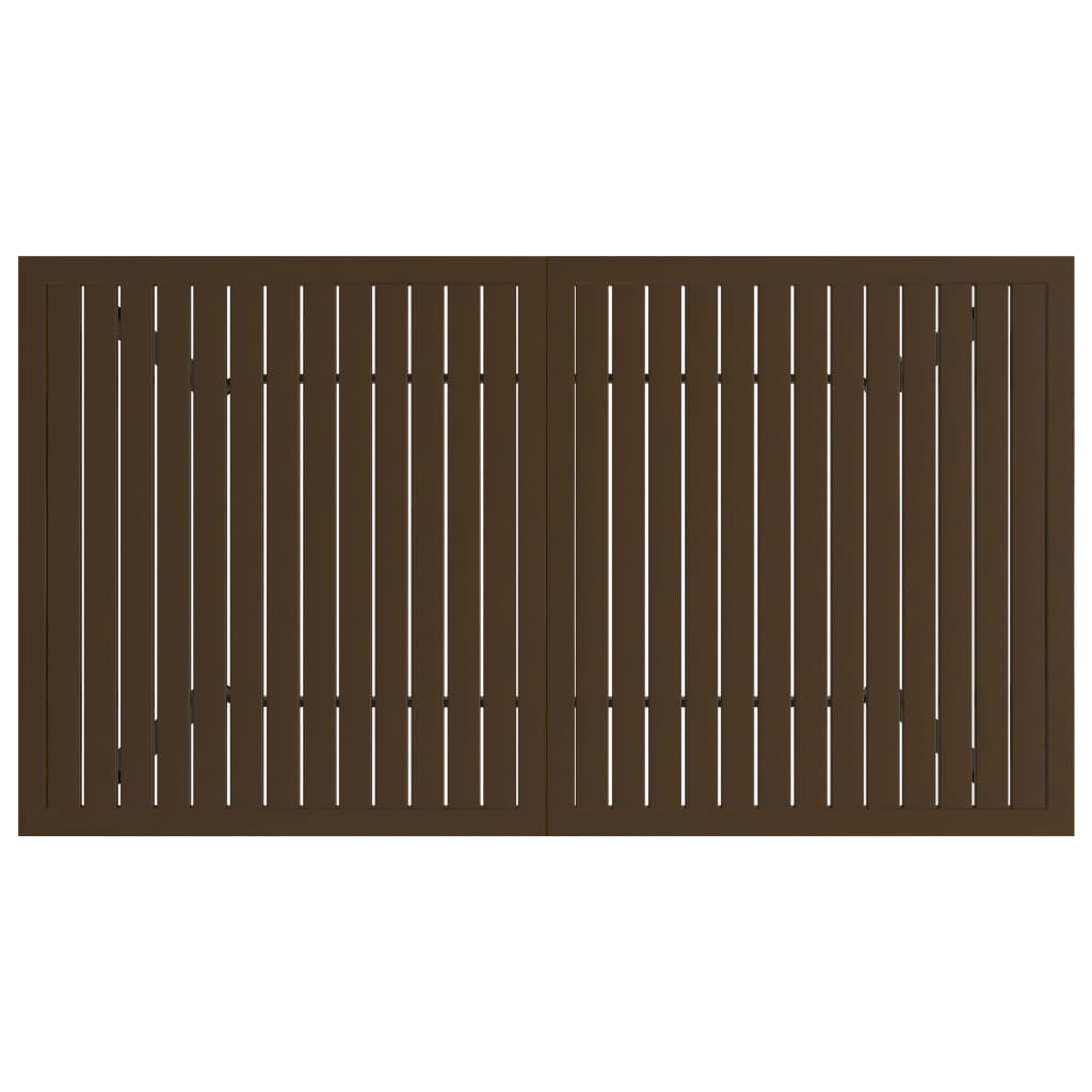 Havebord stål - brun, 140 x 80 x 72 cm, 1 - number 4.