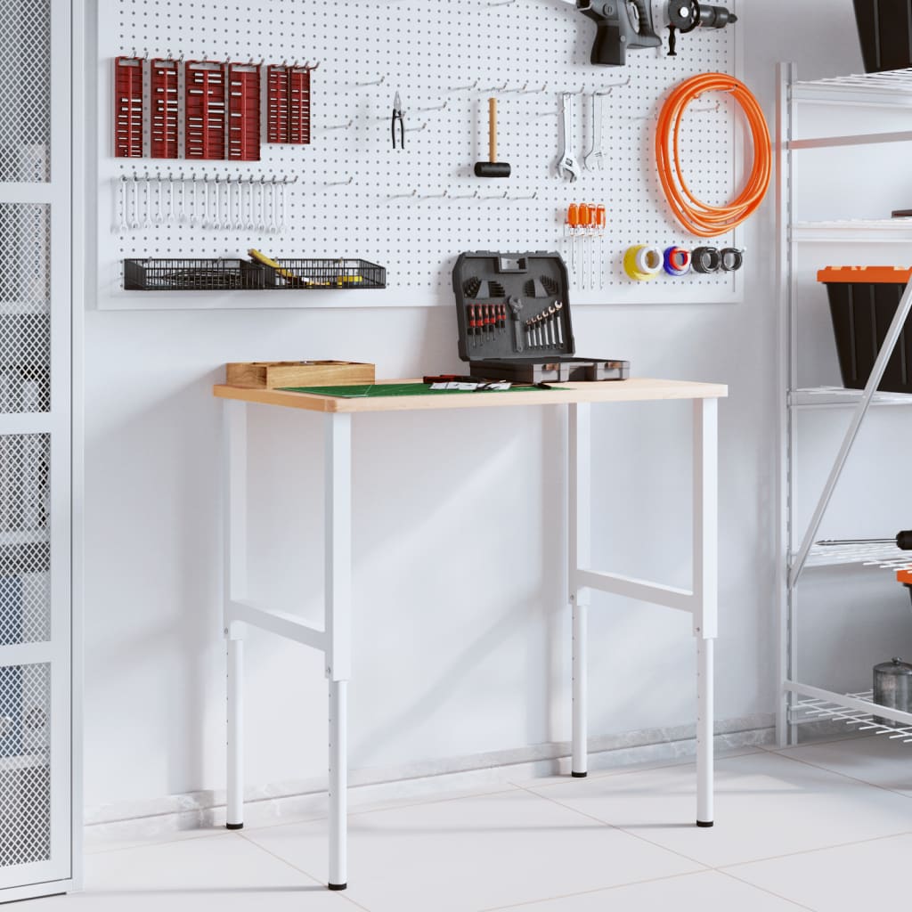 Ramme til arbeidsbenk stk. 55x (69-95,5) cm metall - grå, 55 x 95,5 cm, 2, 1 - number 3.