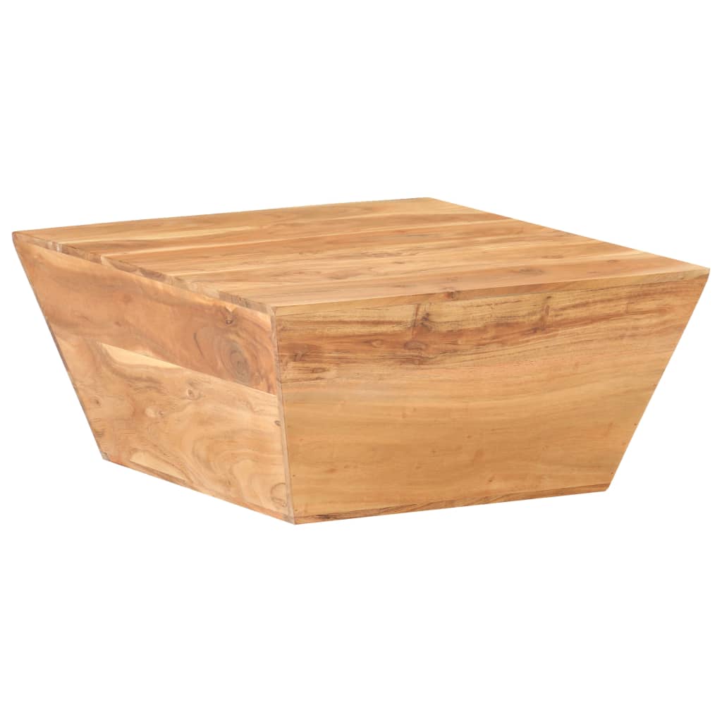 Coffee table 66x66x30 cm v-shaped solid acacia wood - number 8.