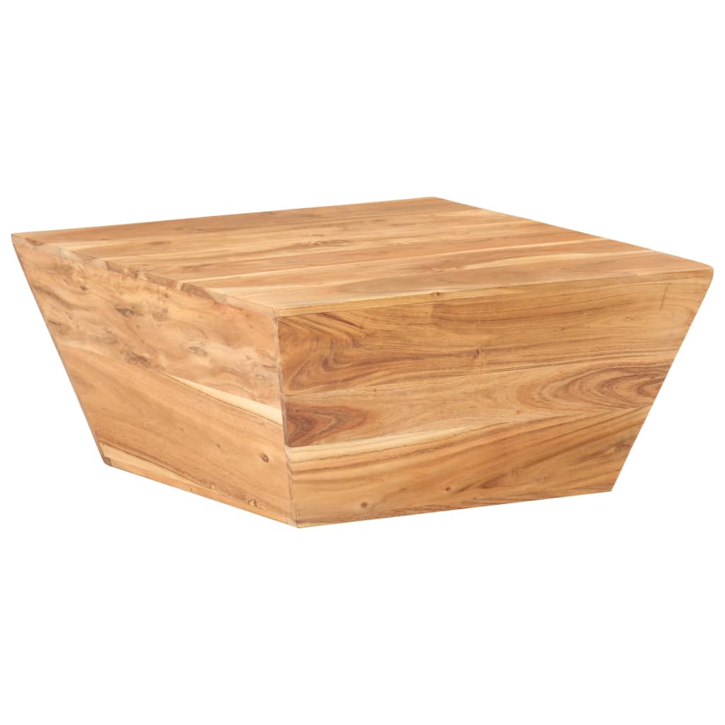 Coffee table 66x66x30 cm v-shaped solid acacia wood - number 7.