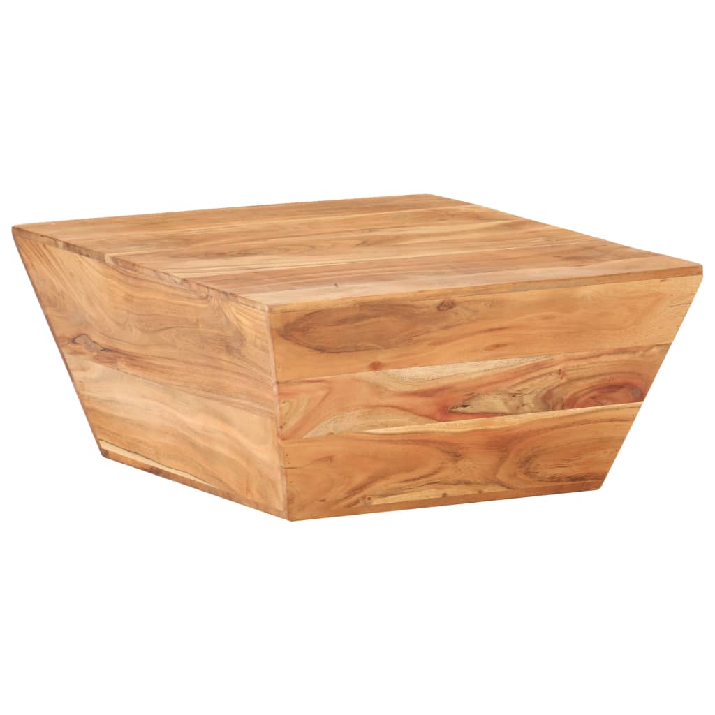 Coffee table 66x66x30 cm v-shaped solid acacia wood - number 10.