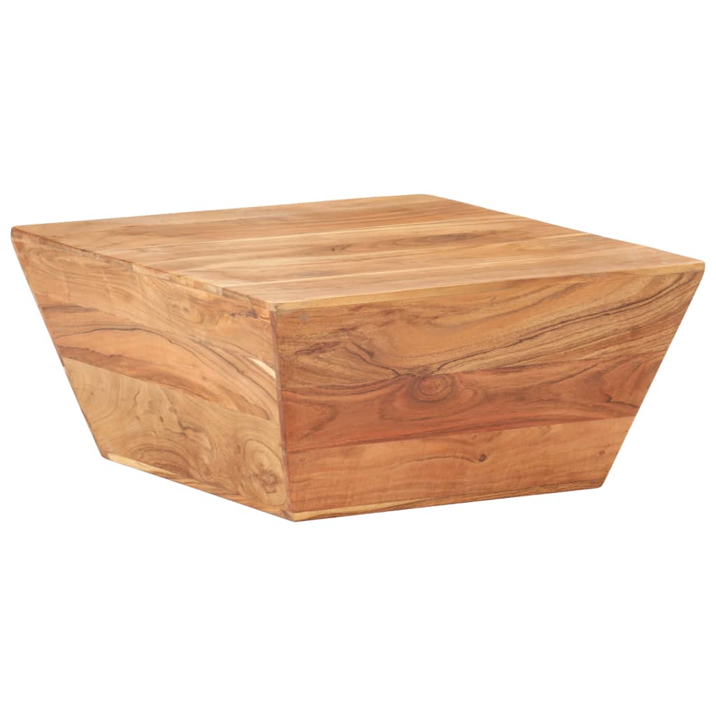 Coffee table 66x66x30 cm v-shaped solid acacia wood - number 9.