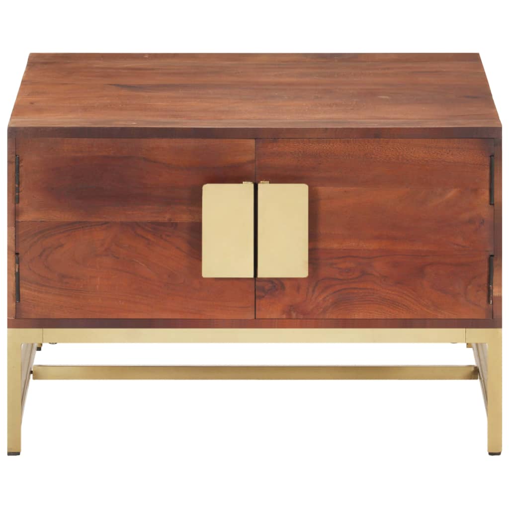 Coffee table 67x67x45 cm solid acacia wood honey brown - number 2.