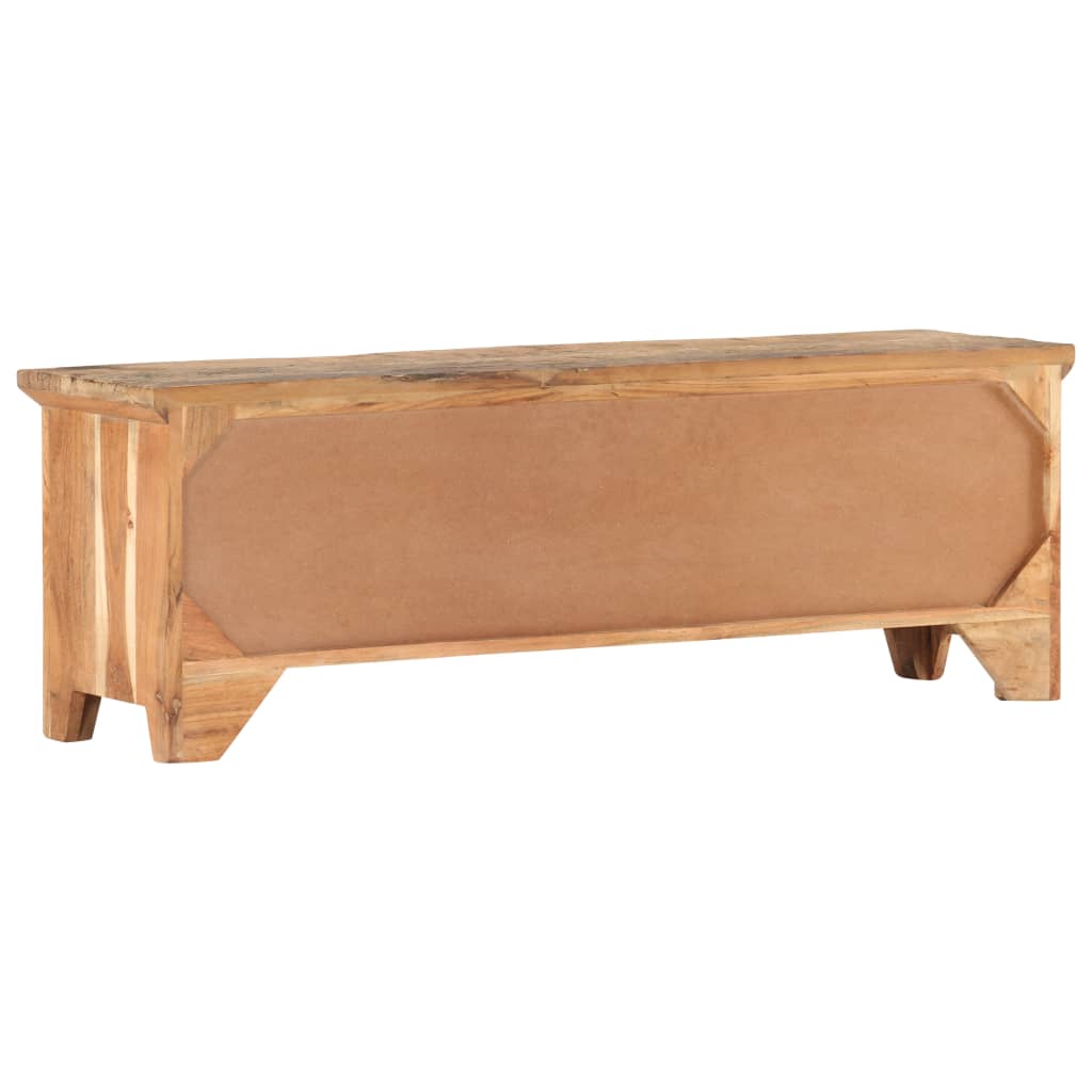 Szafka rtv 120x30x40 cm lite drewno akacjowe i drewno z odzysku - number 4.