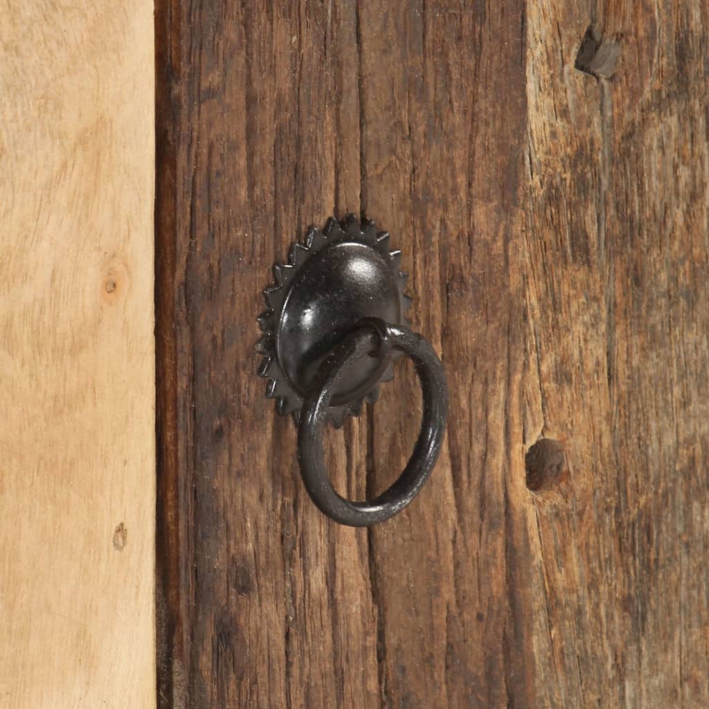 Szafka rtv 120x30x40 cm lite drewno akacjowe i drewno z odzysku - number 5.