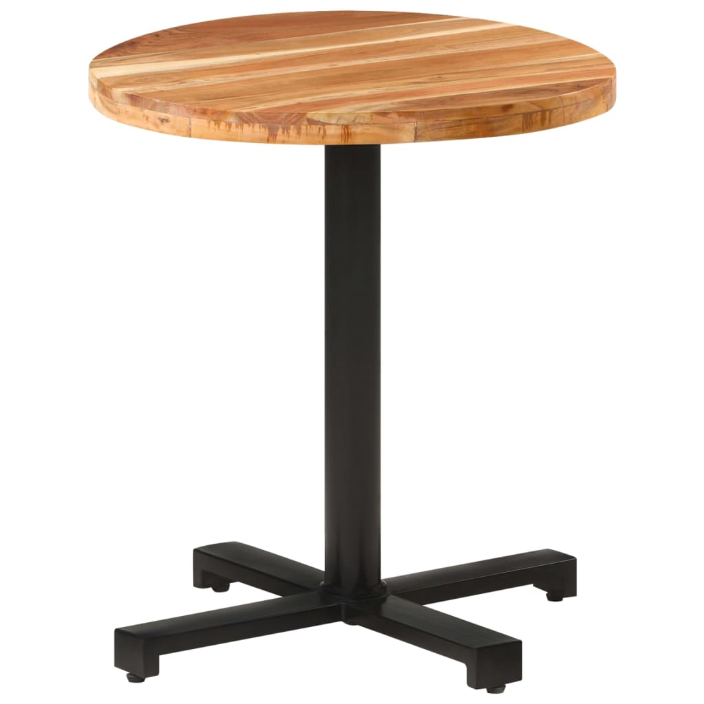 Bistrobord ø70x75 cm rundt massivt akacietræ - number 1.