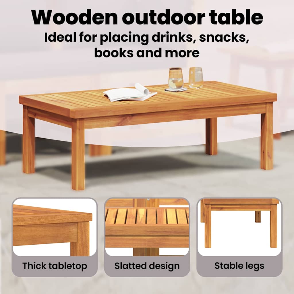 Loungesæt til haven 3 dele med hynde massivt akacietræ - mørkegrå, 1, midtermodul + hjørnemodul + sofabord - number 12.