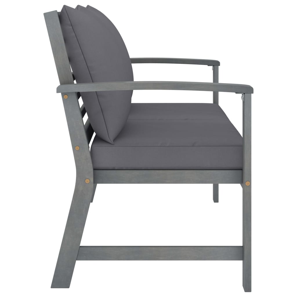 Komplet wypoczynkowy do ogrodu 4 części z poduszkami lite drewno akacjowe - number 5.