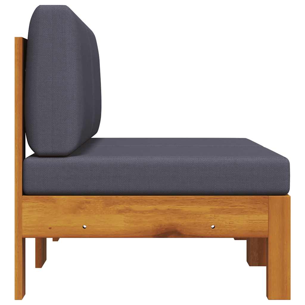 Središnji trosjed 2 kom. s jastucima od punog drva akacije - number 3.