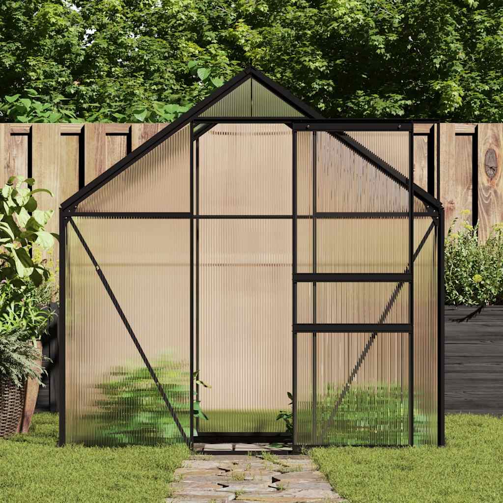 Greenhouse 2.47 m² aluminum anthracite grey - number 1.