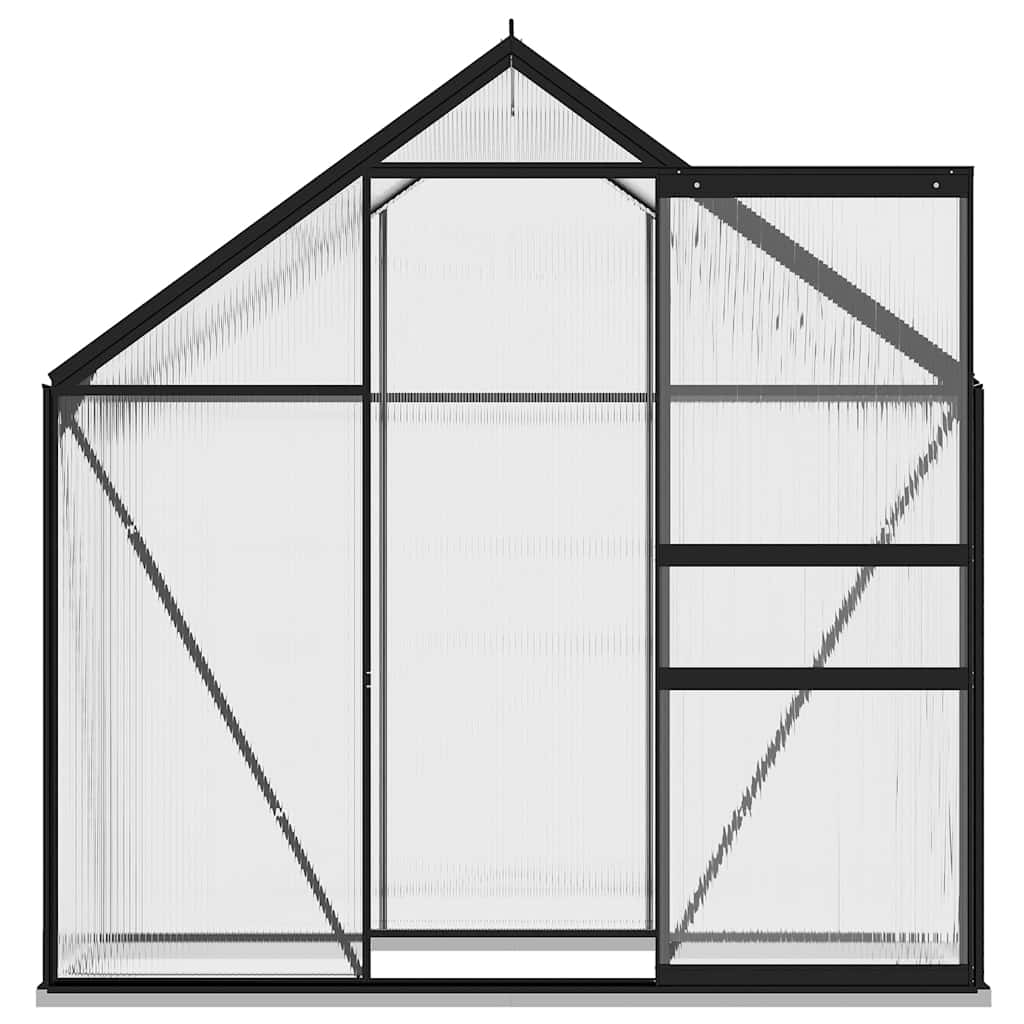 Greenhouse 2.47 m² aluminum anthracite grey - number 3.