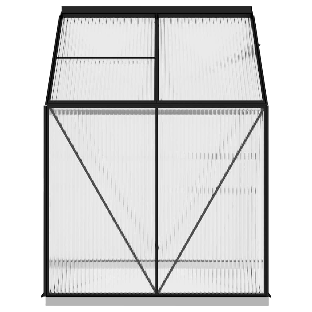 Greenhouse 2.47 m² aluminum anthracite grey - number 5.