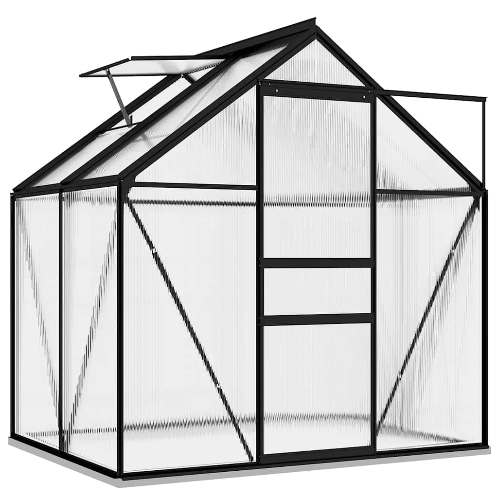 Greenhouse 2.47 m² aluminum anthracite grey - number 7.