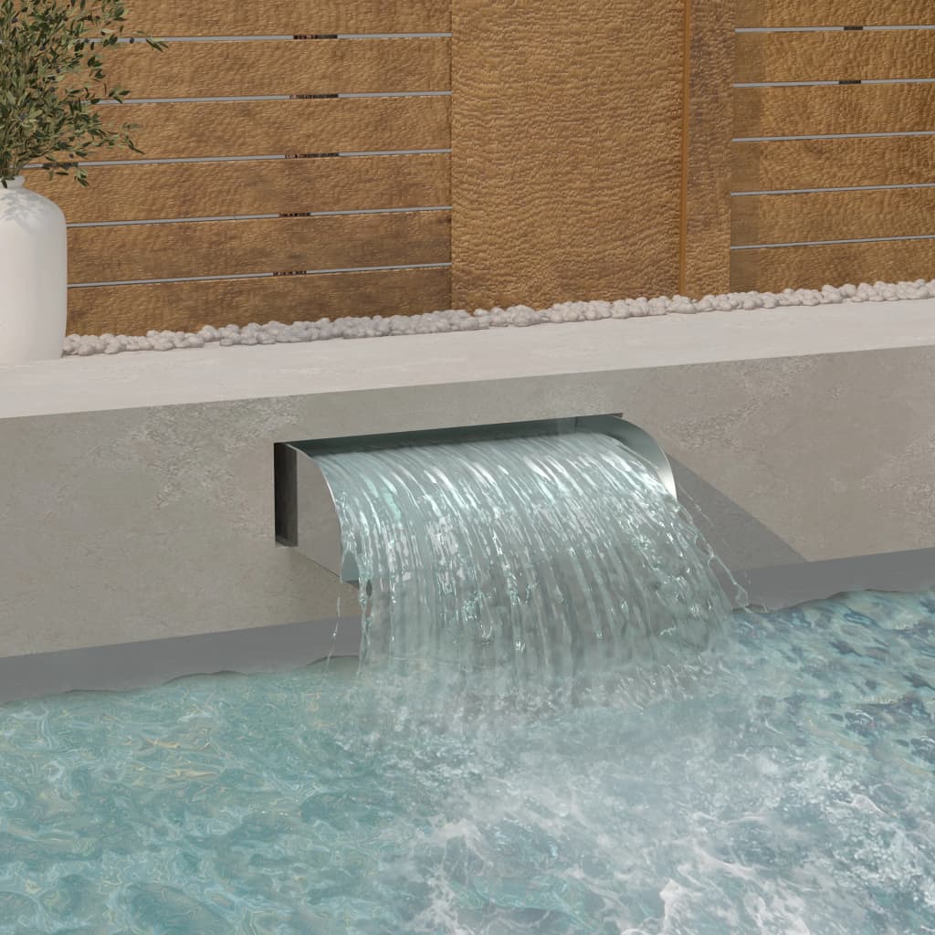 Havespringvand med led-lys 60x34x14 cm rustfrit stål 304 - number 1.