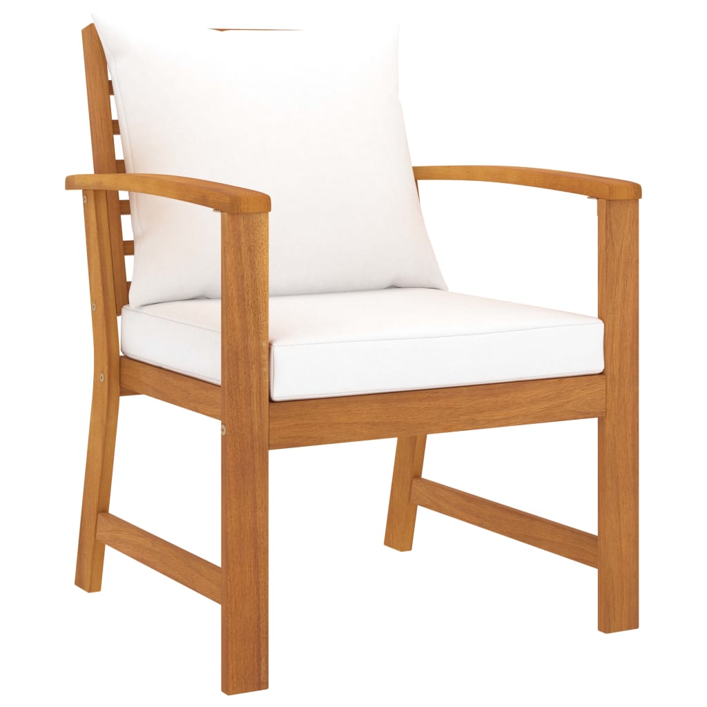 Lounge garnitura za vrt 5 dijelova s jastukom od punog bagremovog drva - number 7.