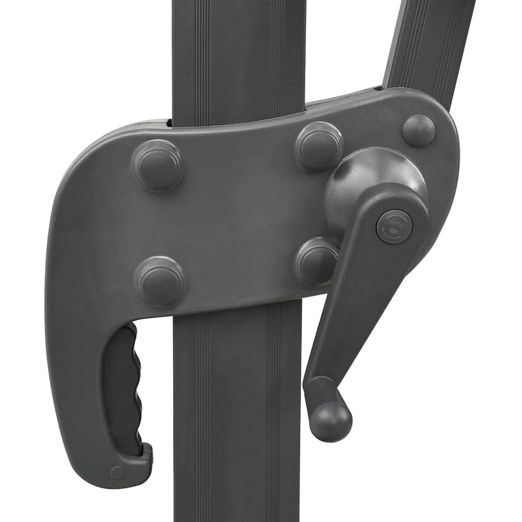 Viseći suncobran s duplim vrhom - crni, 300 x 300 cm, 1 - number 5.