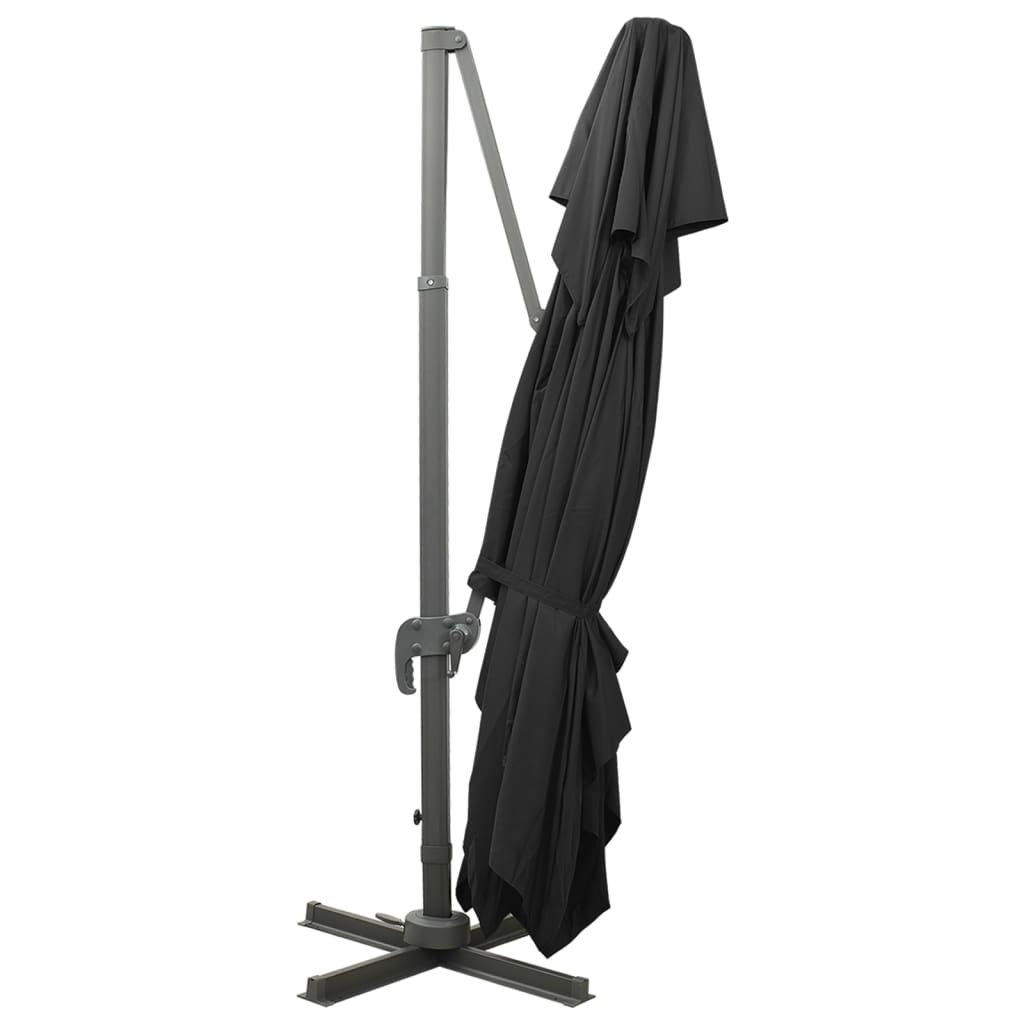 Viseći suncobran s duplim vrhom 400x300 cm - crni, 300x400 cm, 1 - number 4.