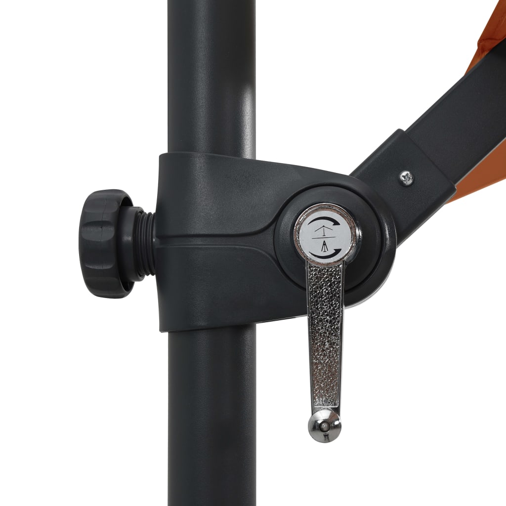 Hanging parasol with led light - terracotta, 250 x 250 cm, 1 - number 7.