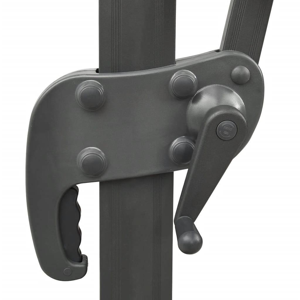 Hængeparasol med dobbelt top 400x300 cm antracitgrå - number 6.