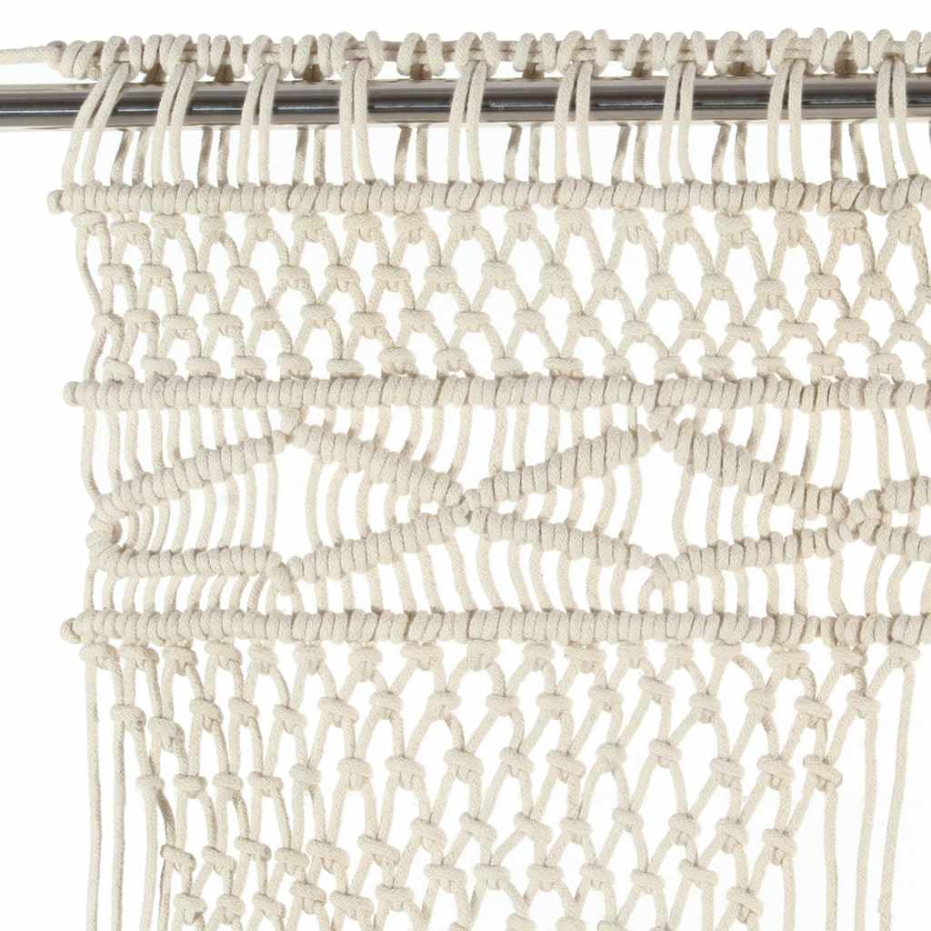 Macrame curtain 140x240 cm cotton - cream, 1 - number 3.