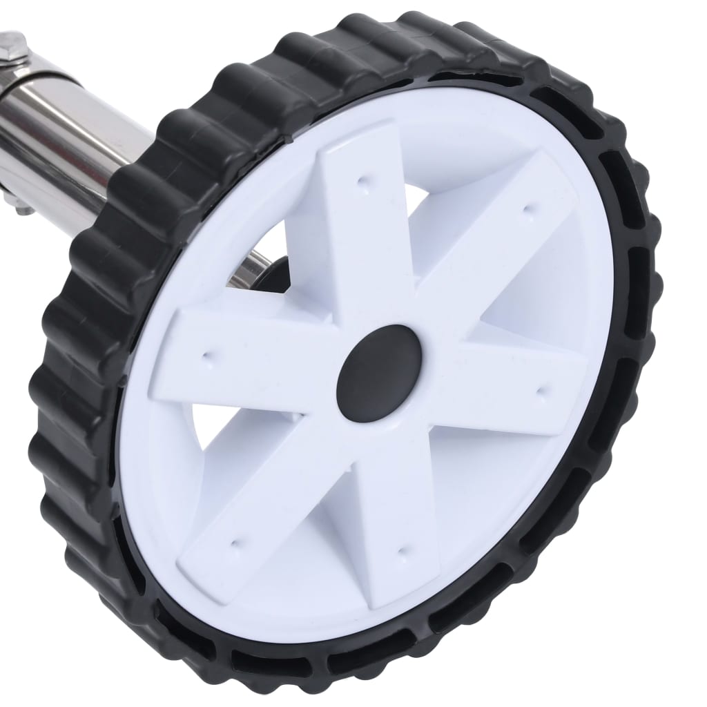 Opruller til poolovertræk med fod i rustfrit stål - number 5.