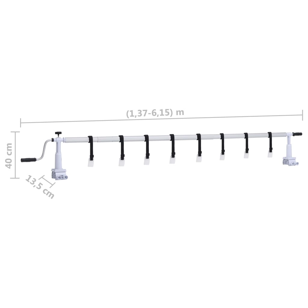 Roll up for pool cover plastic foot - number 7.