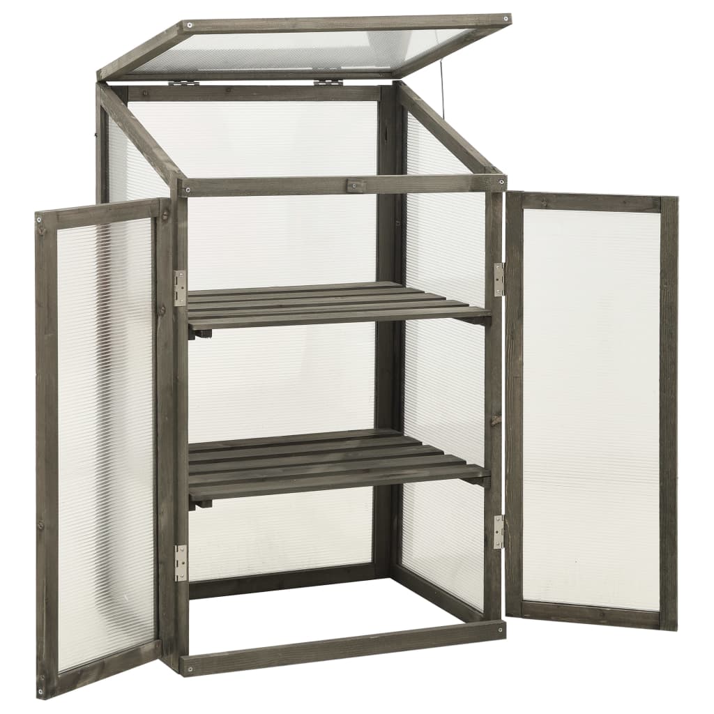 Greenhouse 60x45x100 cm pine - gray, 1 - number 2.