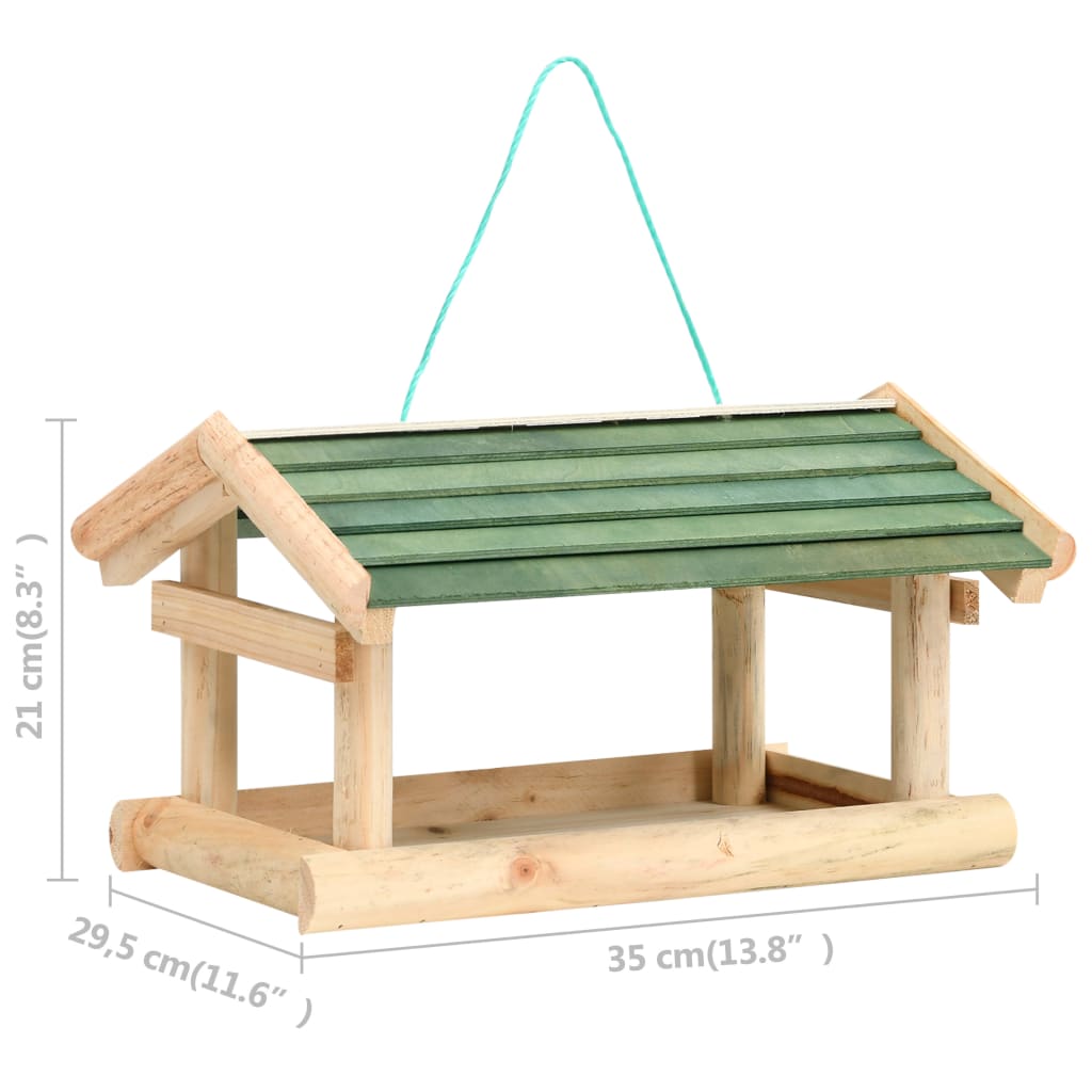 Feed housing for birds 35x29.5x21 cm solid wood - number 6.