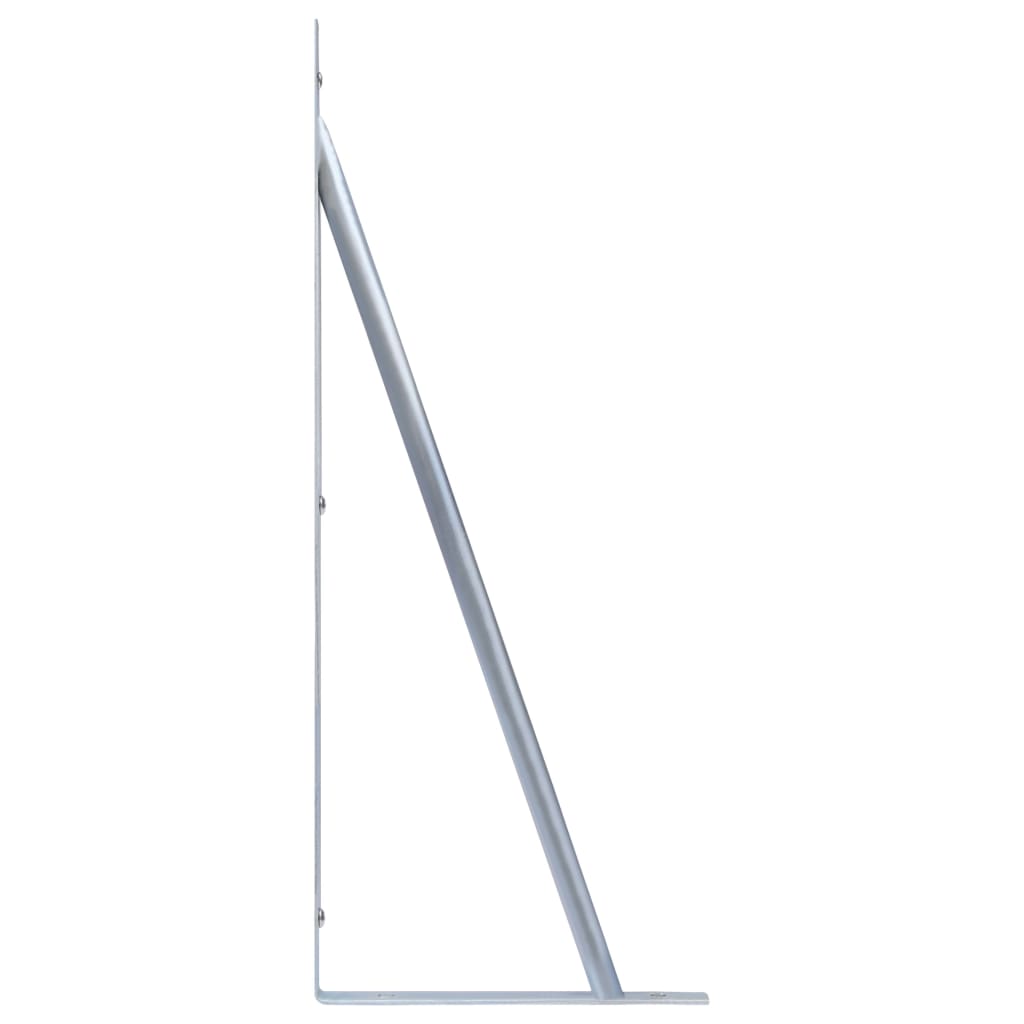 Stödbeslag för staketstolpar 3 st. galvaniserat stål - number 5.