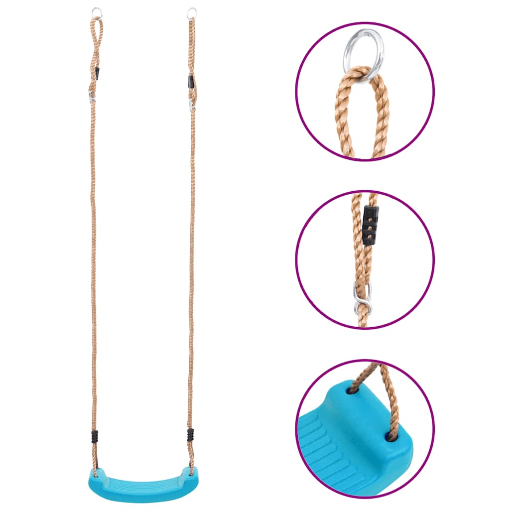 Balançoire pour enfants - bleu clair, 1 - number 1.