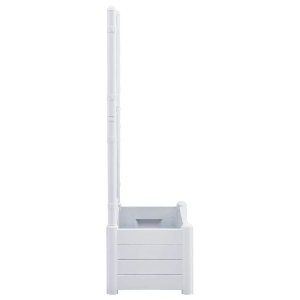 Žardinjera s espalier pp - bijela, 100 x 43 x 142 cm, 1 - number 5.