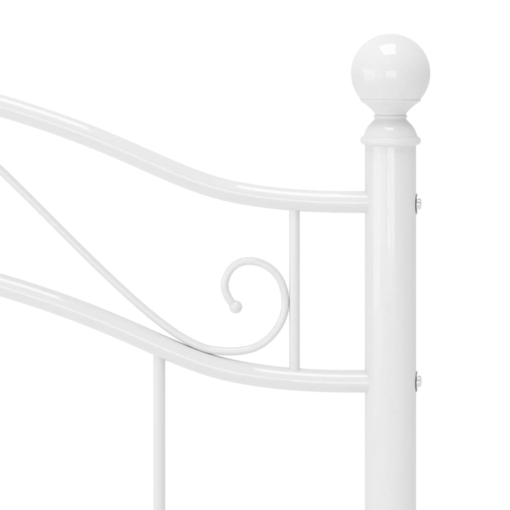 Sengestel metal - hvid, 90 x 200 cm - number 6.