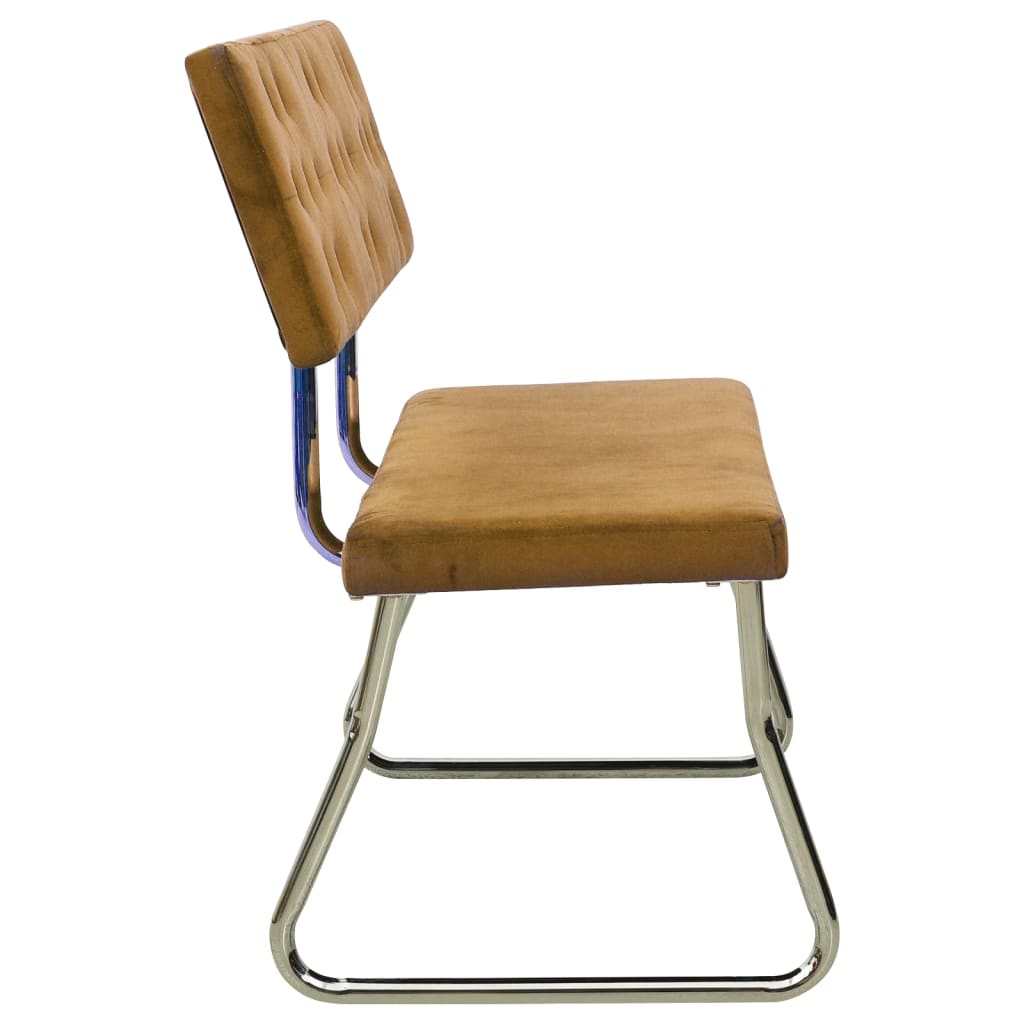 Bænk 110 cm fløjl - brun - number 3.