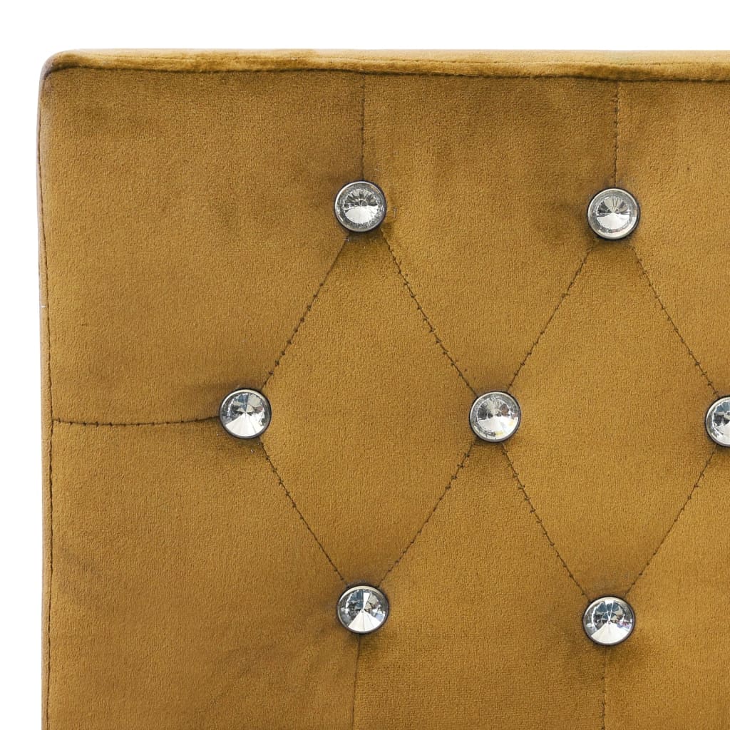 Bænk 110 cm fløjl - brun - number 5.