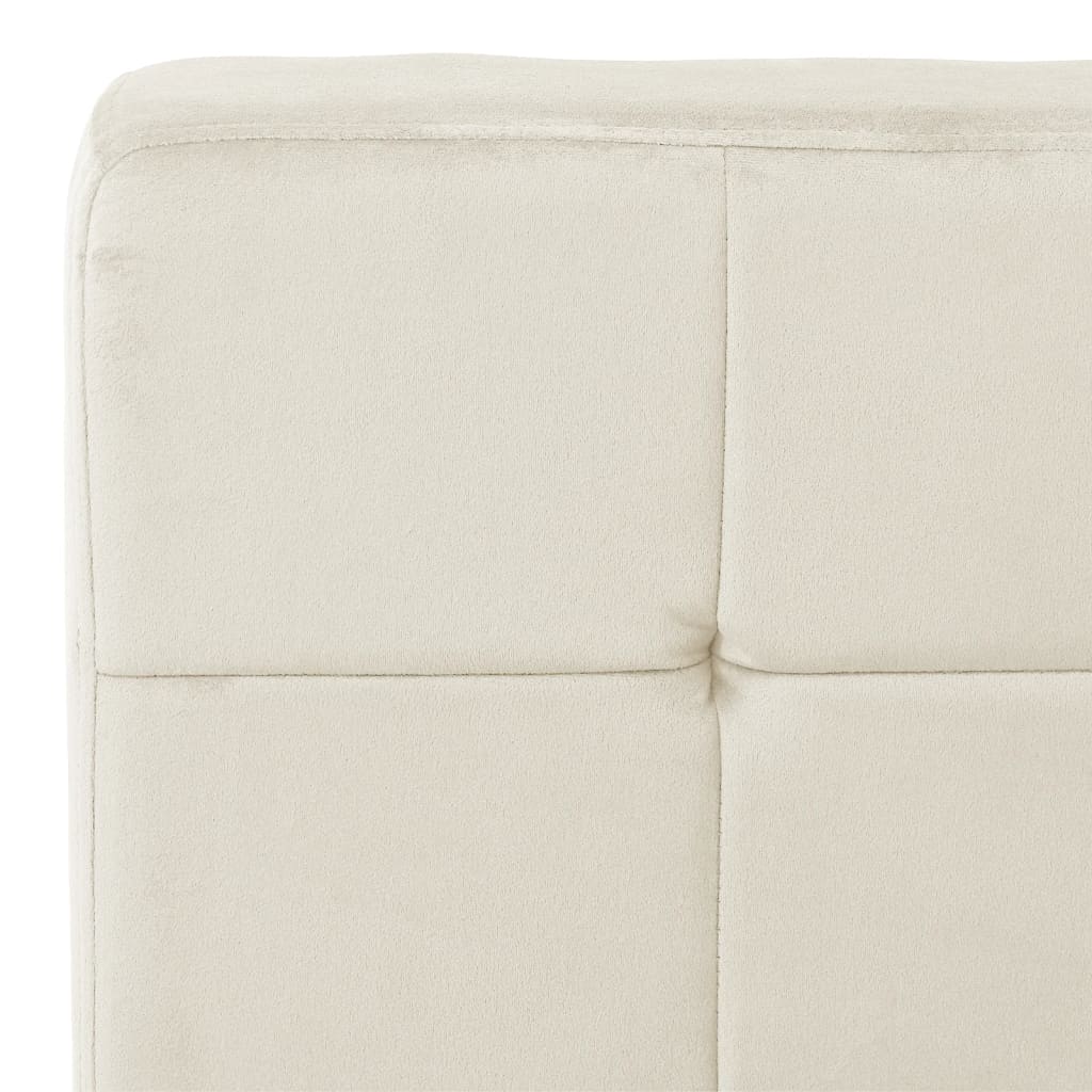 Fauteuil 65x79x87 cm velours blanc - crème, 1 - number 6.