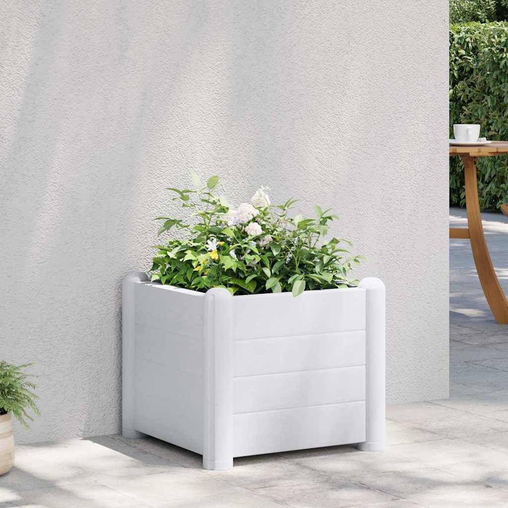 Raised bed pp - white, 43 x 43 x 35 cm, 1 - number 1.