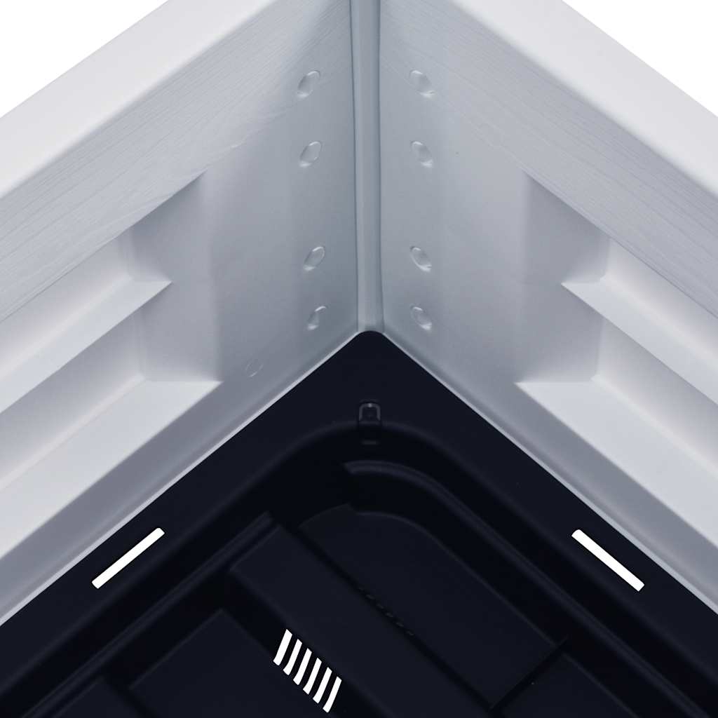 Raised bed pp - white, 43 x 43 x 35 cm, 1 - number 4.