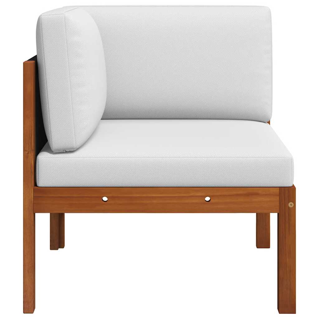 Kutni dio za vrtnu garnituru s jastucima od punog drva akacije - number 4.