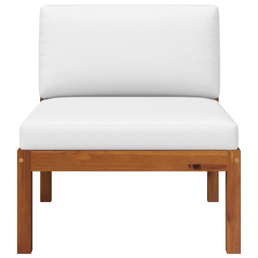 Loungesæt til haven 3 dele med hynder massivt akacietræ - number 2.