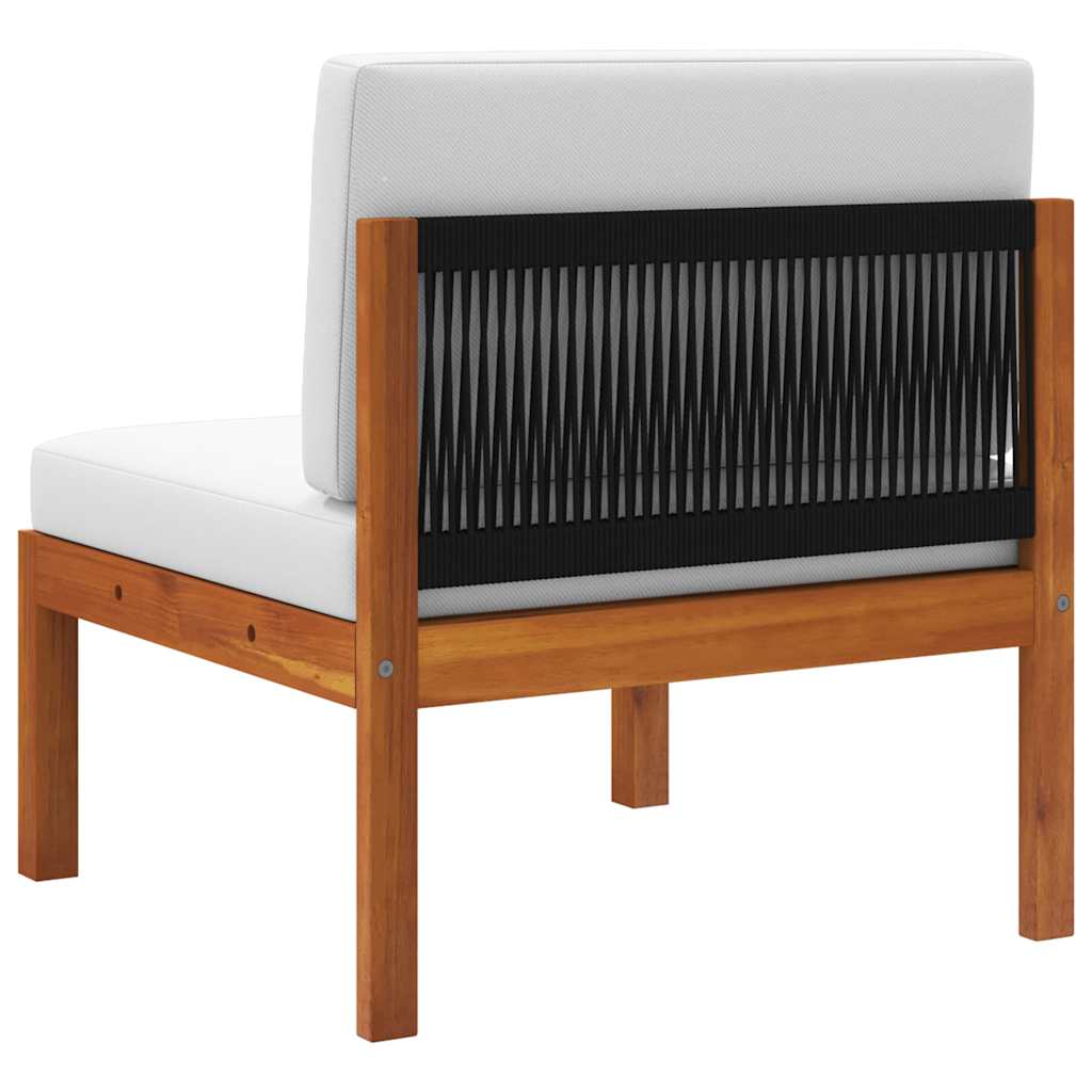 Loungesæt til haven 3 dele med hynder massivt akacietræ - number 11.