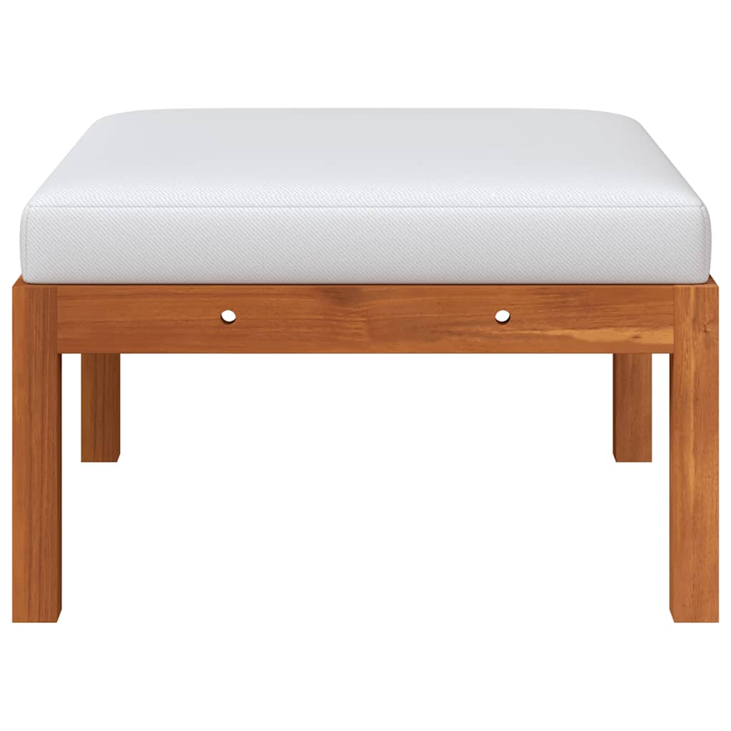 Loungesæt til haven 3 dele med hynder massivt akacietræ - number 3.