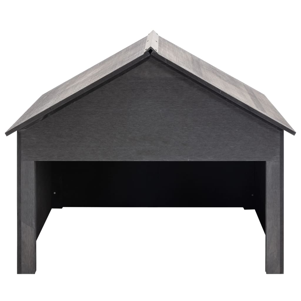 Lawnmower shed 80x80x70 cm wpc gray - number 2.