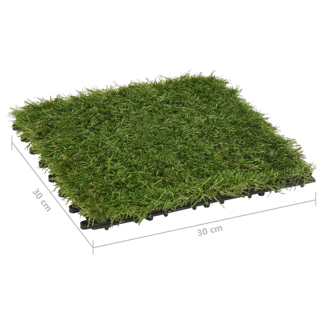 Artificial grass tiles pcs. 30x30 cm green - 22 - number 9.