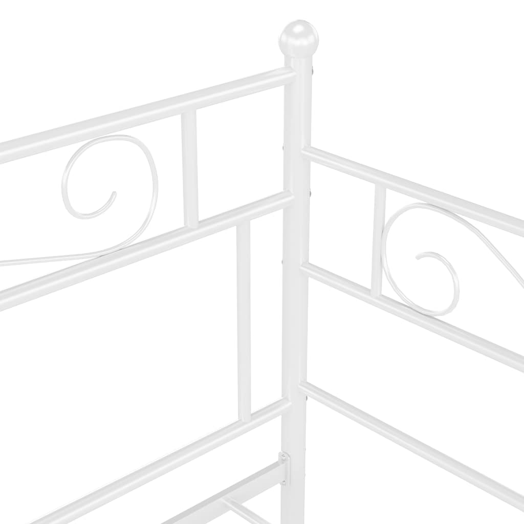 Sengestel til udtræksseng 90x200 cm metal - hvid - number 10.