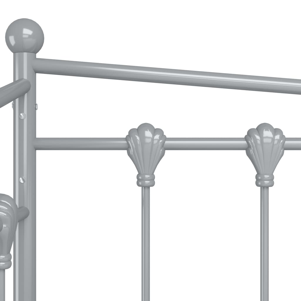 Sengestel til udtræksseng 90x200 cm metal - grå - number 8.