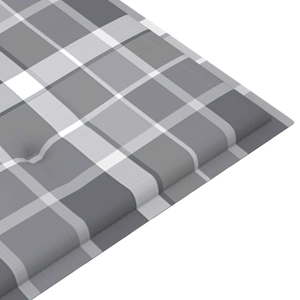 Panca da giardino pieghevole con cuscino 118 cm bambù - grigio-marrone, 120 x 50 x 4 cm, 1 - number 7.