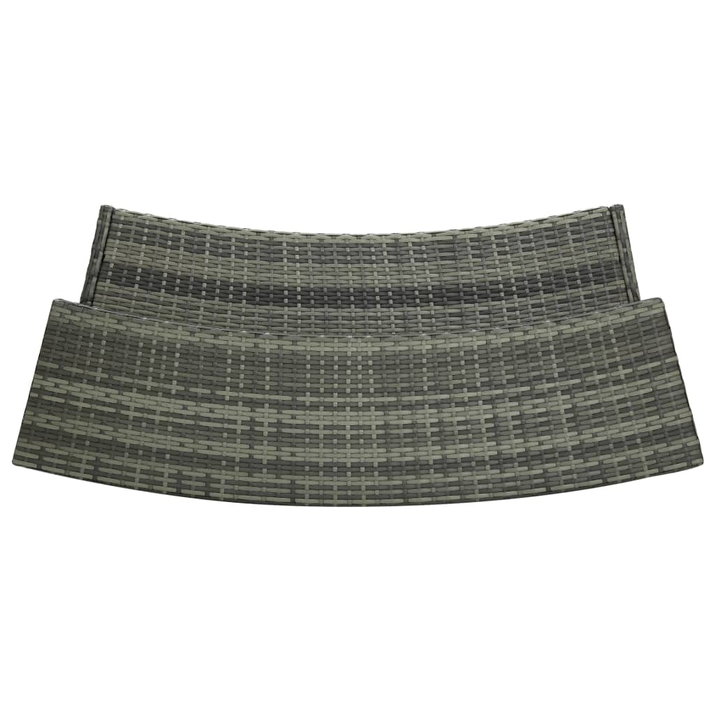 5-dijelni vrtni šank set s jastucima - sivi, 4 - number 7.